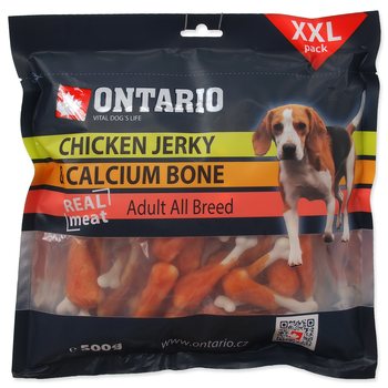 Pochoutka Ontario kuřecím obalená vápníková kost 500g-KS