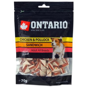 Pochoutka Ontario kuře a treska, sendvič 70g-KS