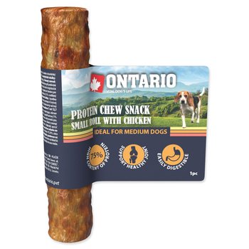 Pochoutka Ontario Protein kuře, žvýkací rolka malá 12,7cm-KS