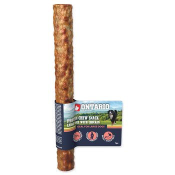 Pochoutka Ontario Protein kuře, žvýkací rolka velká 25,4cm-KS
