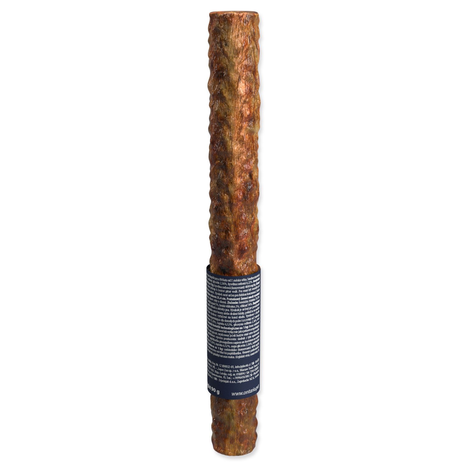 Pochoutka Ontario Protein hovězí, žvýkací rolka velká 25,4cm-KS
