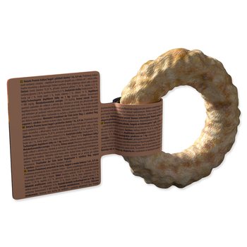 Pochoutka Ontario Protein příchuť slanina žvýkací bagel 1ks 8,9cm-KS
