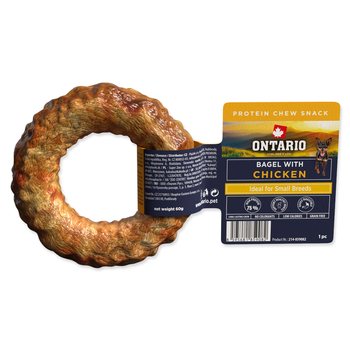 Pochoutka Ontario Protein žvýkací bagel s kuřecím 1ks 8,9cm-KS