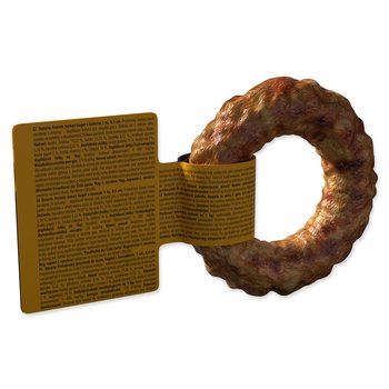 Pochoutka Ontario Protein žvýkací bagel s kuřecím 1ks 8,9cm-KS