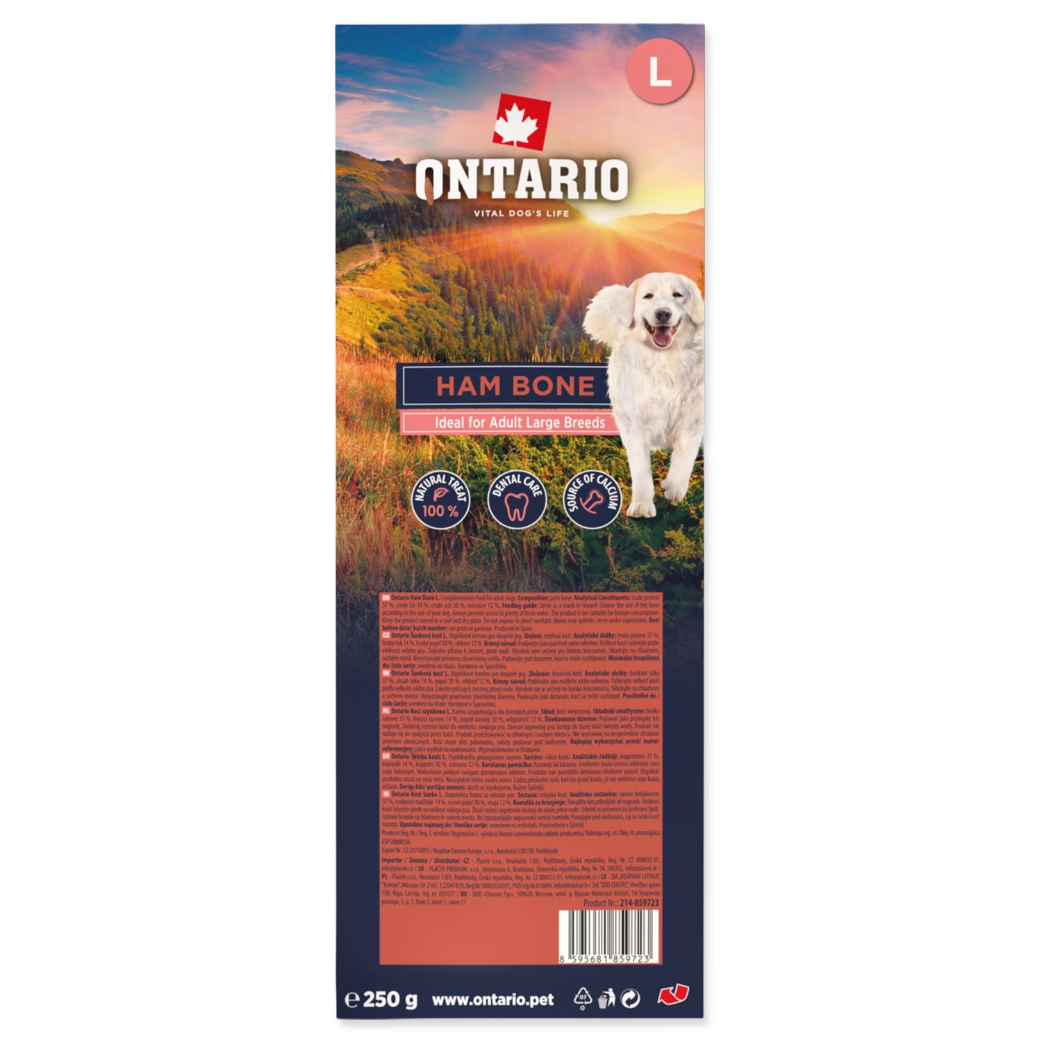 Pochoutka Ontario kost šunková L