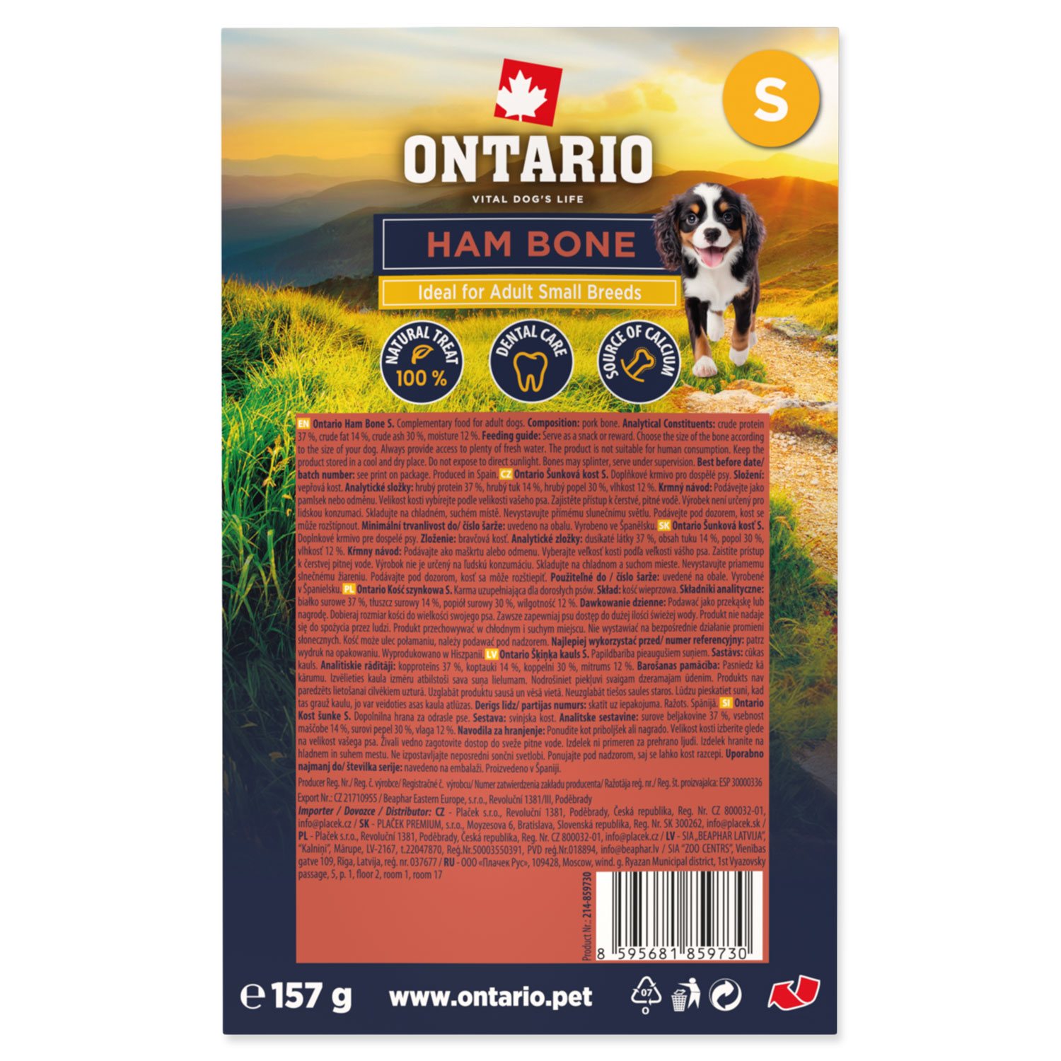 Pochoutka Ontario kost šunková S