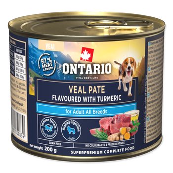 Konzerva Ontario Adult telecí pate s příchutí kurkumy 200g-KS
