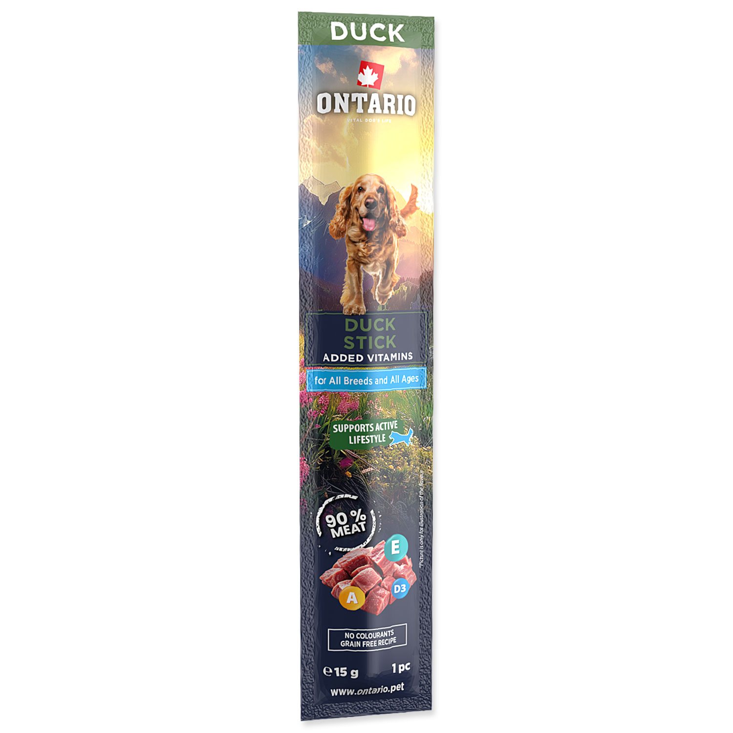 Pochoutka Ontario tyčinka kachní 15g-KS