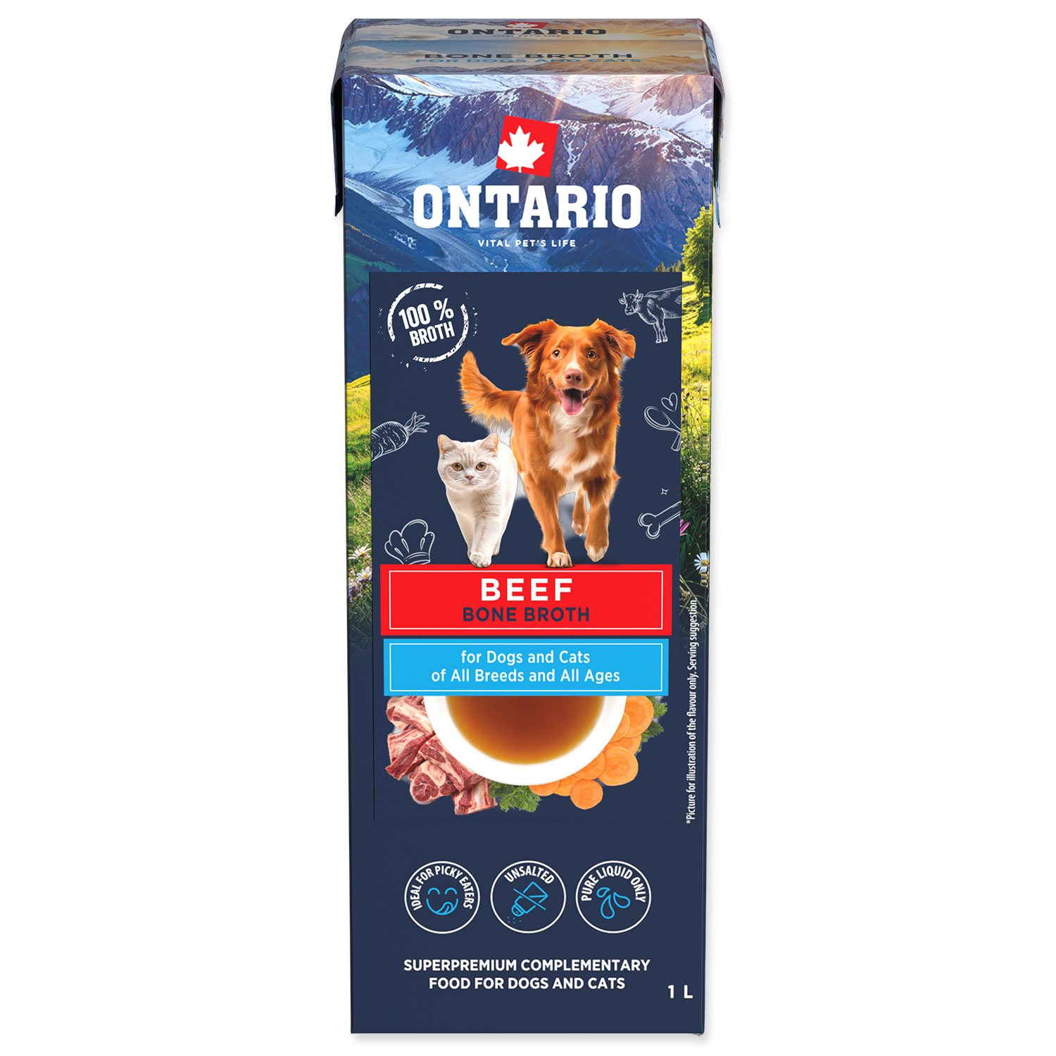 Vývar Ontario hovězí z kostí 1l-KS