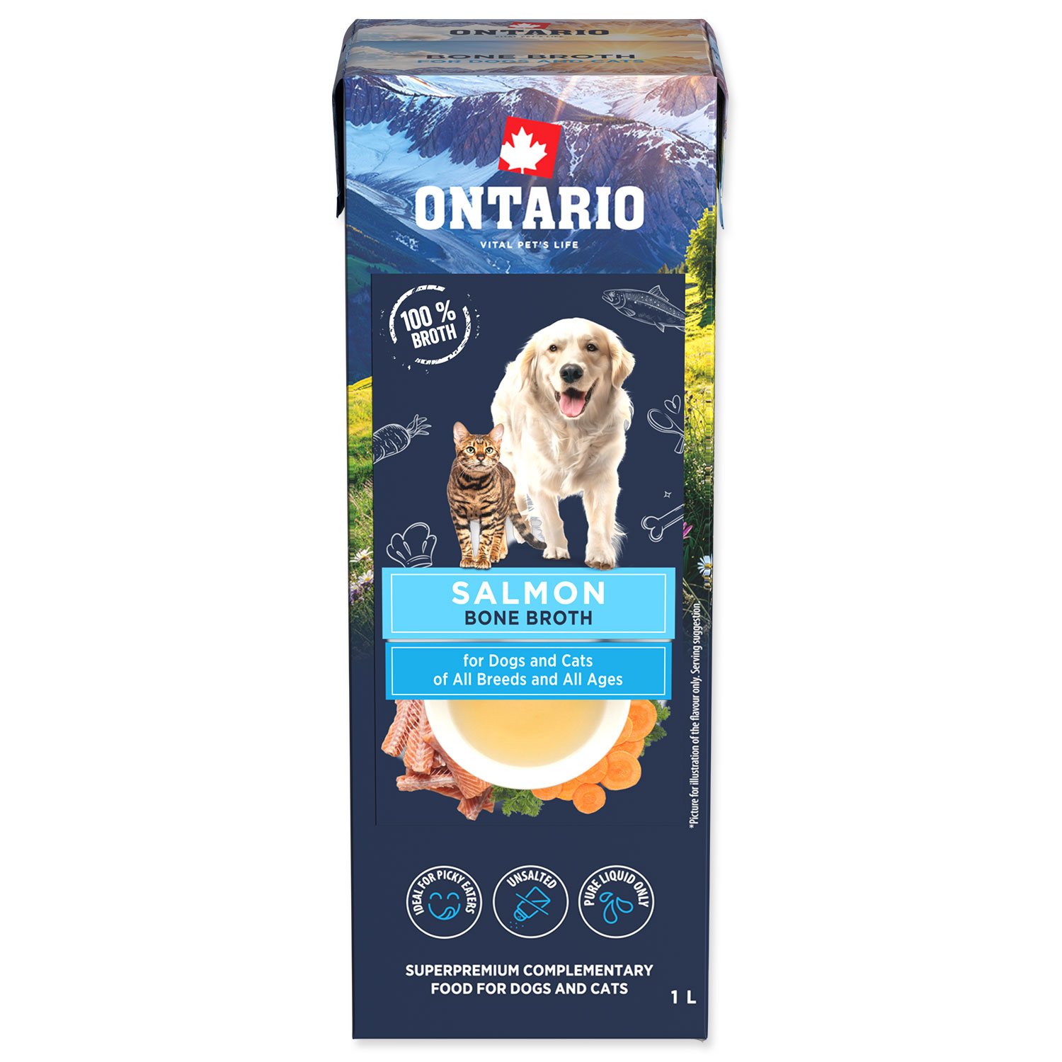 Vývar Ontario losos z kostí 1l-KS
