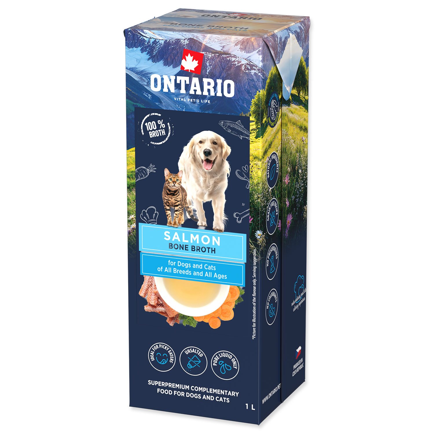 Vývar Ontario losos z kostí 1l-KS