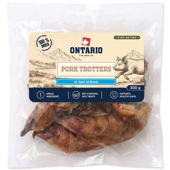 Pochoutka Ontario Pure Nature vepřové pacičky sušené 300g-KS
