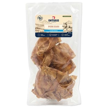 Pochoutka Ontario Pure Nature vepřové uši sušené 300g-KS