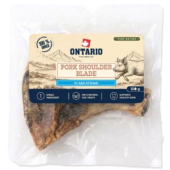 Pochoutka Ontario Pure Nature vepřové lopatky sušené 100g-KS