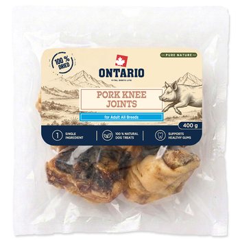 Pochoutka Ontario Pure Nature vepřový kolenní kloub sušený 400g-KS