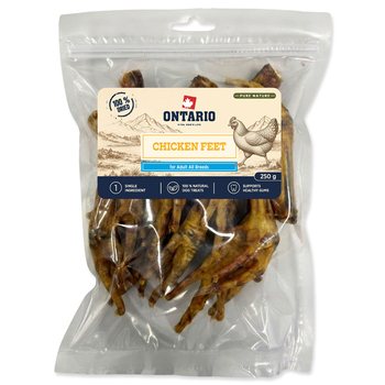 Pochoutka Ontario Pure Nature kuřecí pařátky sušené 250g-KS