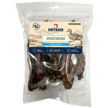 Pochoutka Ontario Pure Nature kachní krky sušené 250g-KS