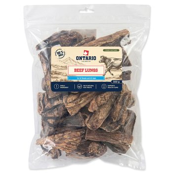 Pochoutka Ontario Pure Nature hovězí plíce sušené 500g-KS