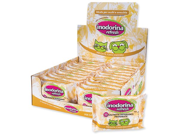 Ubrousky Inodorina na oči a uši Heřmánek 15ks-KS