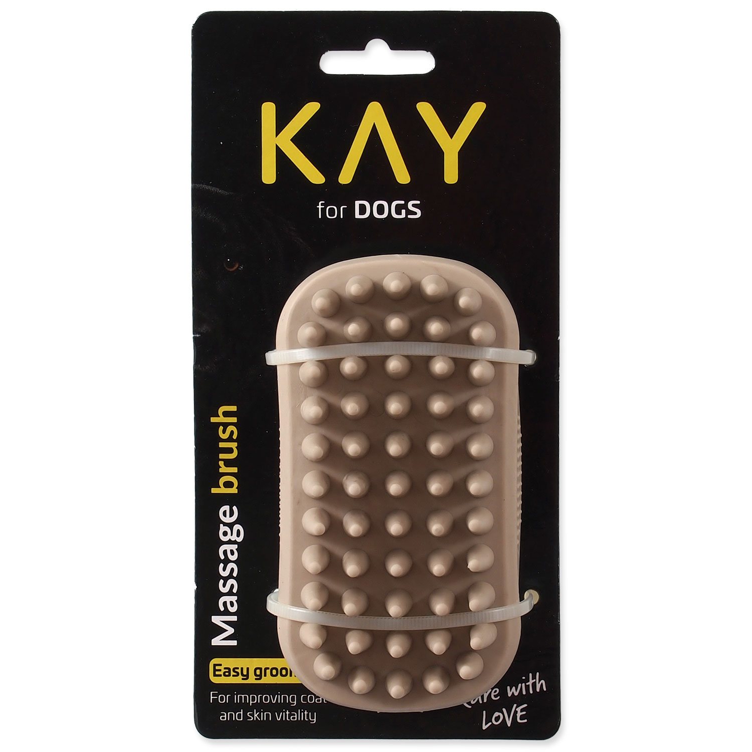 Kartáč KAY masážní na ruku hrubý 12cm-KS