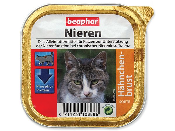 Paštika Beaphar Renální dieta pro kočky kuře 100g-KS