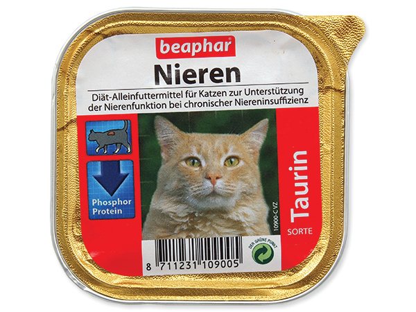 Paštika Beaphar Renální dieta pro kočky s taurinem 100g-KS
