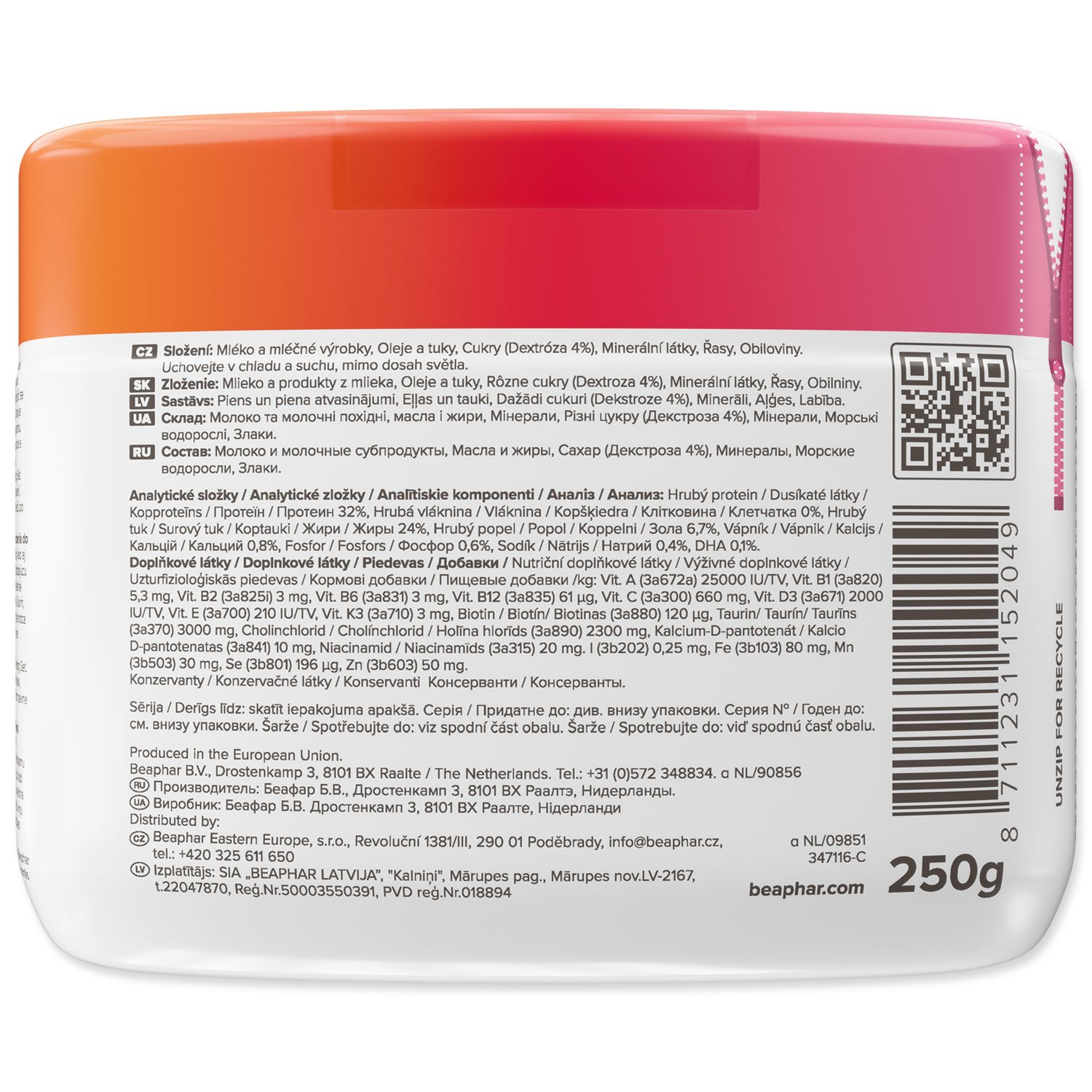 Mléko Beaphar Lactol Kitty sušené 250g-KS