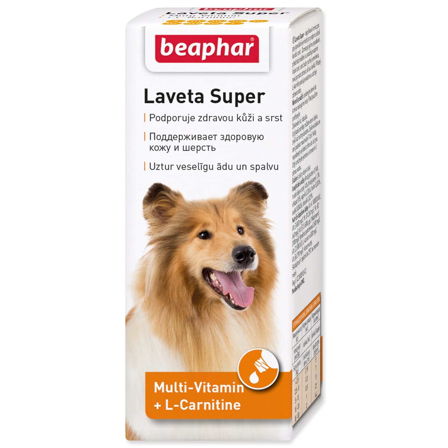 Kapky Beaphar vyživující srst Laveta Super 50ml-KS