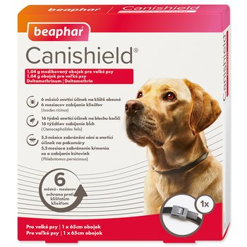 Obojek Beaphar antiparazitní Canishield 65cm !-DISPLEJ
