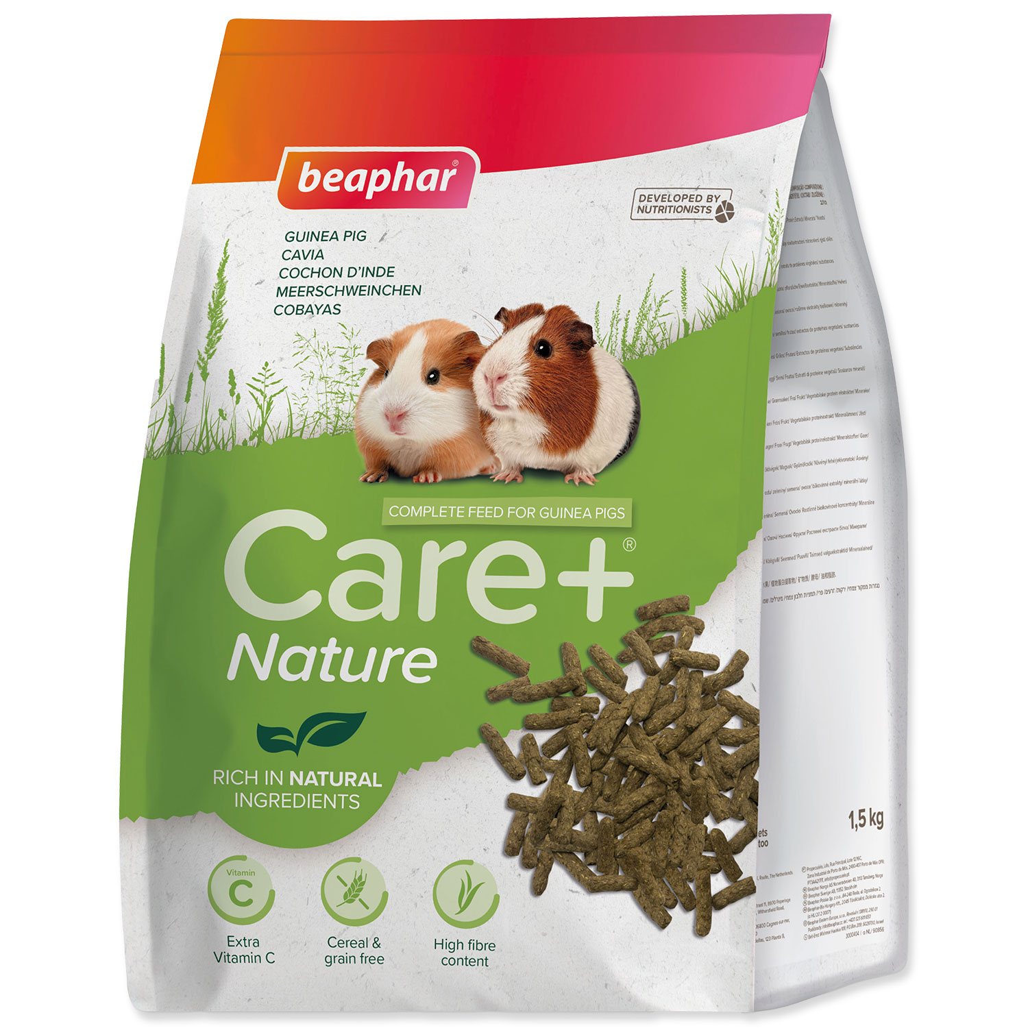 Krmivo Beaphar Care+ Nature Guinea Pig 1,5kg
