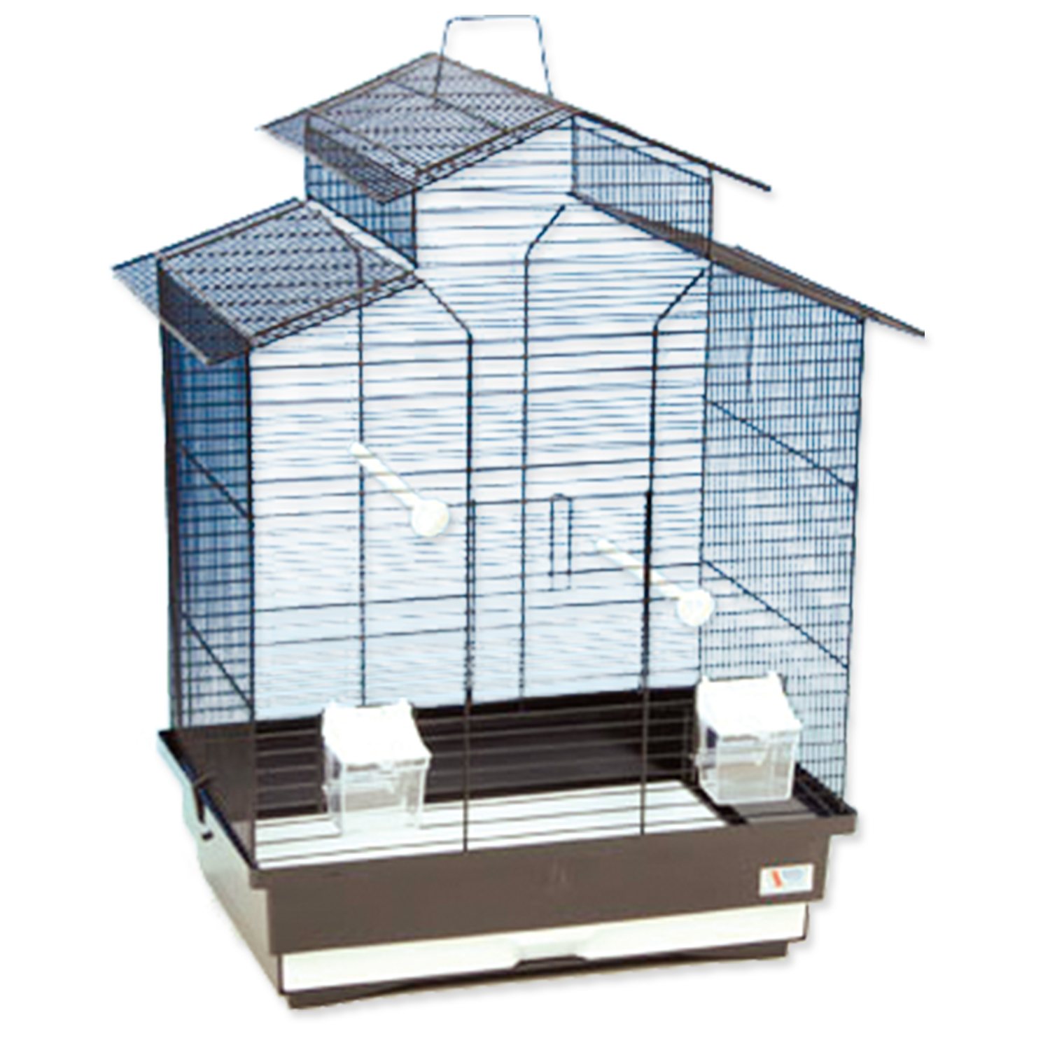 Klec Bird Jewel Ela 50,5x38,5x63,5cm bílá hnědá-KS