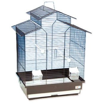 Klec Bird Jewel Ela 50,5x38,5x63,5cm bílá hnědá-KS