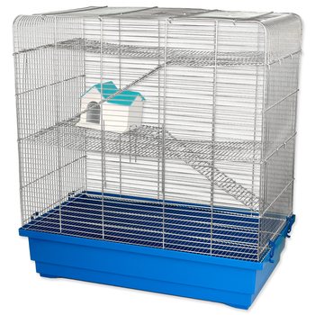 Klec Small Animals Tom I pozink a modrá 60x37x64cm-KS