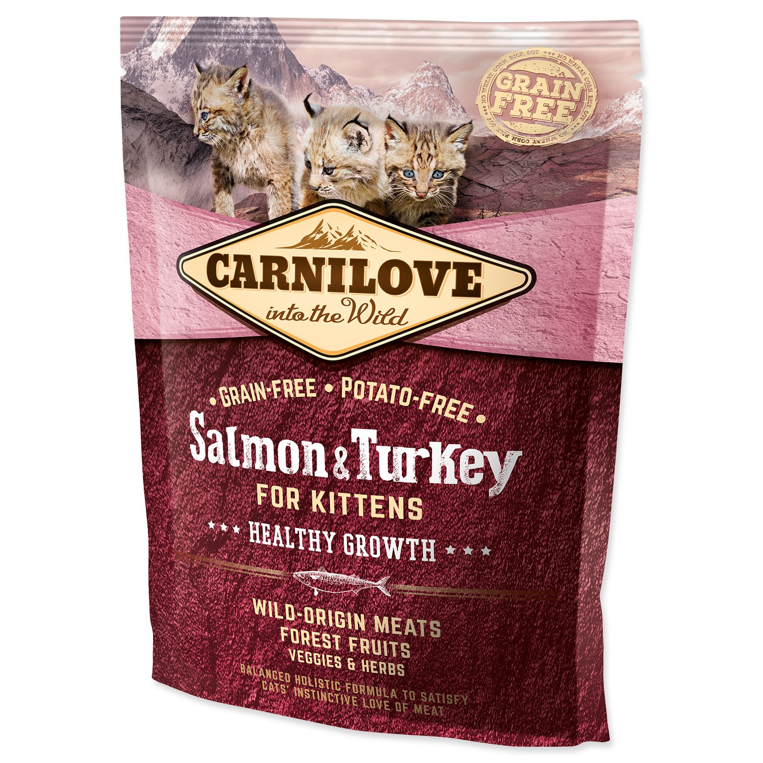 Krmivo Carnilove Kitten Healthy Growth Salmon & Turkey 0,4kg-KS