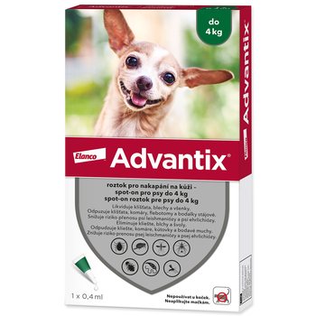 Pipeta Advantix Spot-on 1x0,4ml do 4kg !-KS