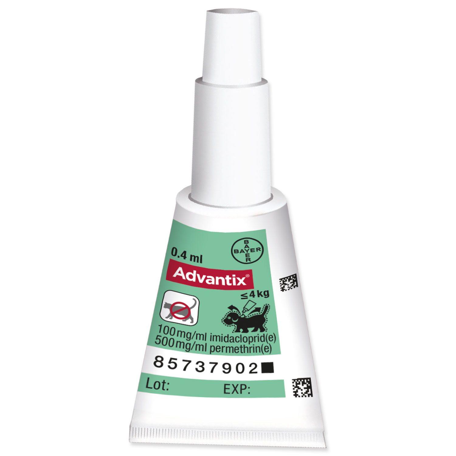 Pipeta Advantix Spot-on 1x0,4ml do 4kg !-KS