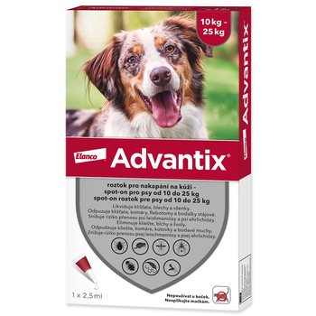 Pipeta Advantix Spot-on 1x2,5ml 10-25kg !-KS