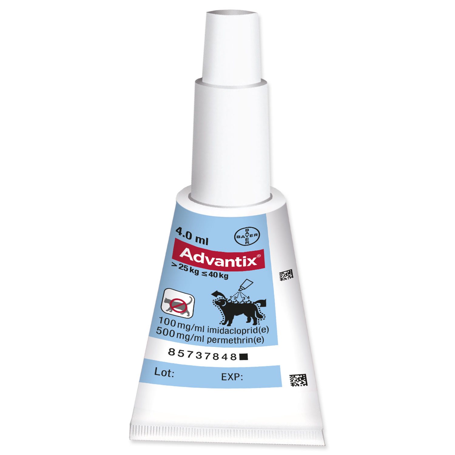 Pipeta Advantix Spot-on 1x4ml nad 25kg !-KS