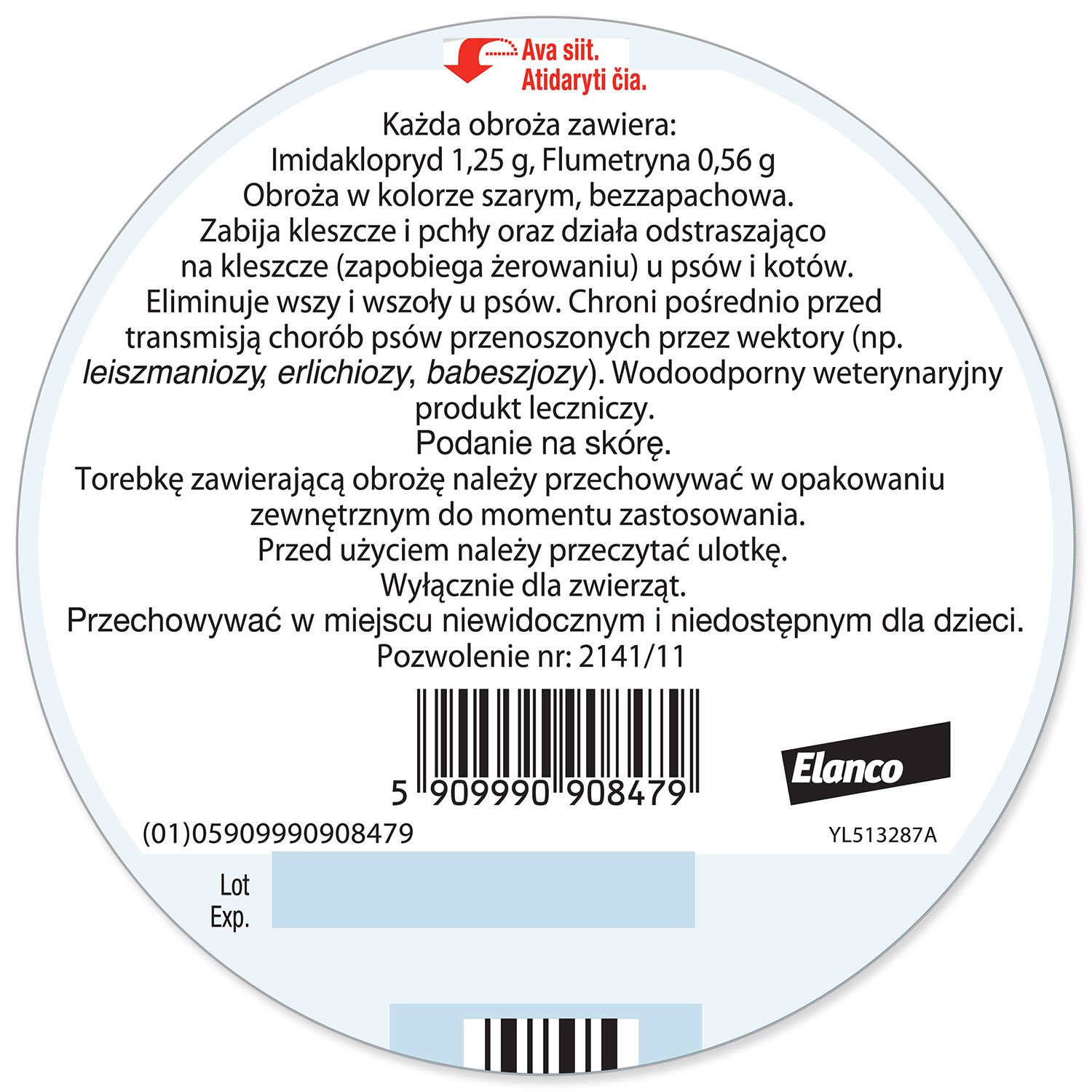 Obojek Foresto antiparazitní kočka a malý pes 38cm !-KS