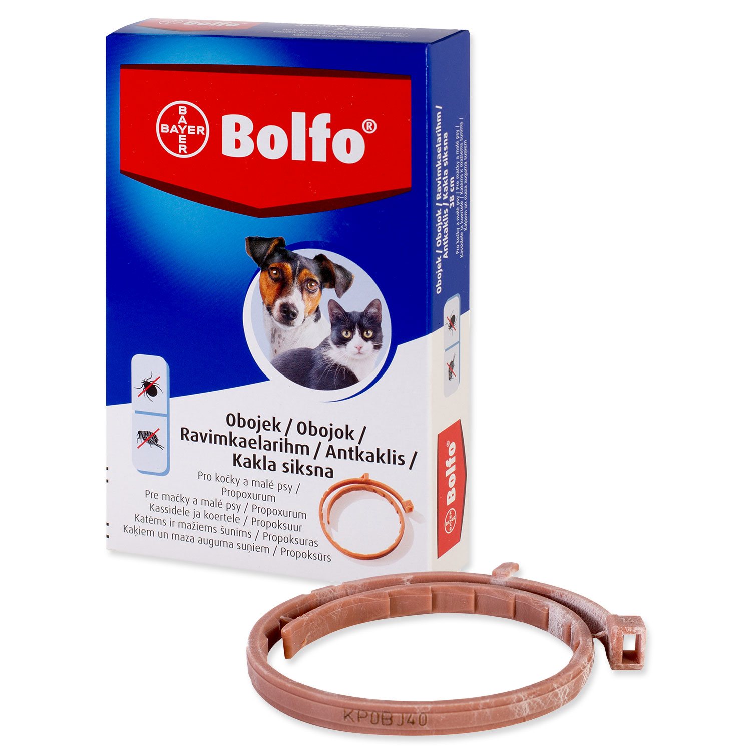 Obojek Bolfo antiparazitní kočka a malý pes 38cm !-KS