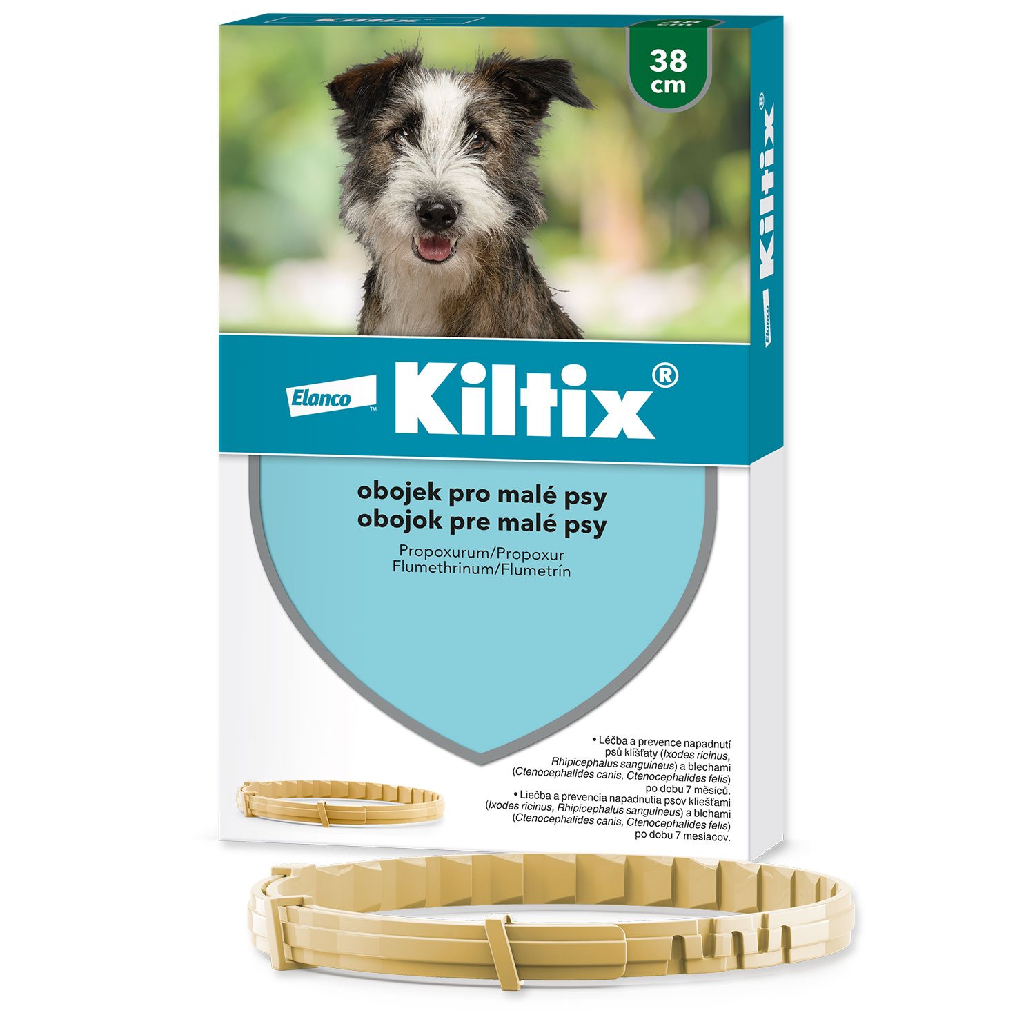 Obojek Kiltix antiparazitní 38cm !-KS