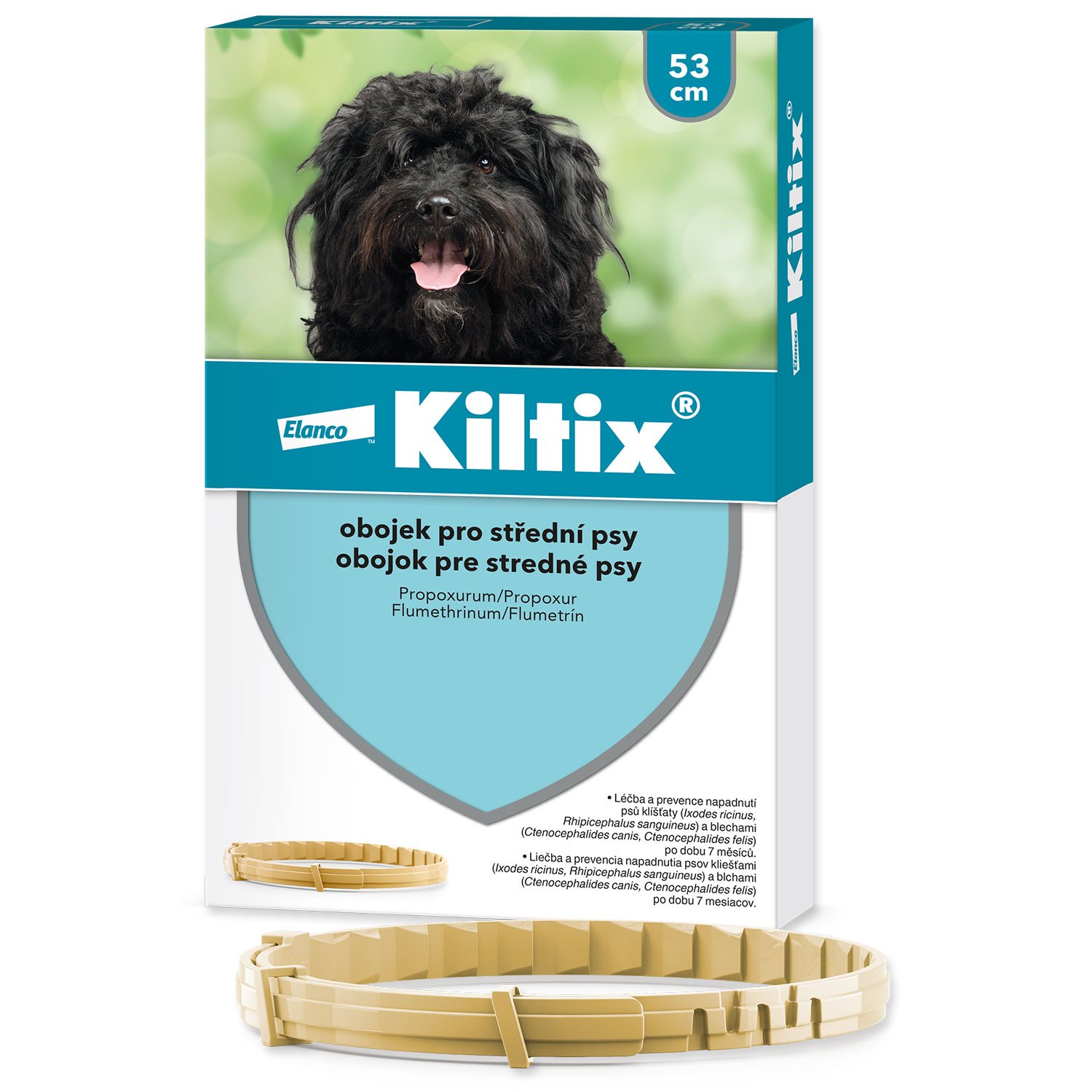Obojek Kiltix antiparazitní 53cm !-KS