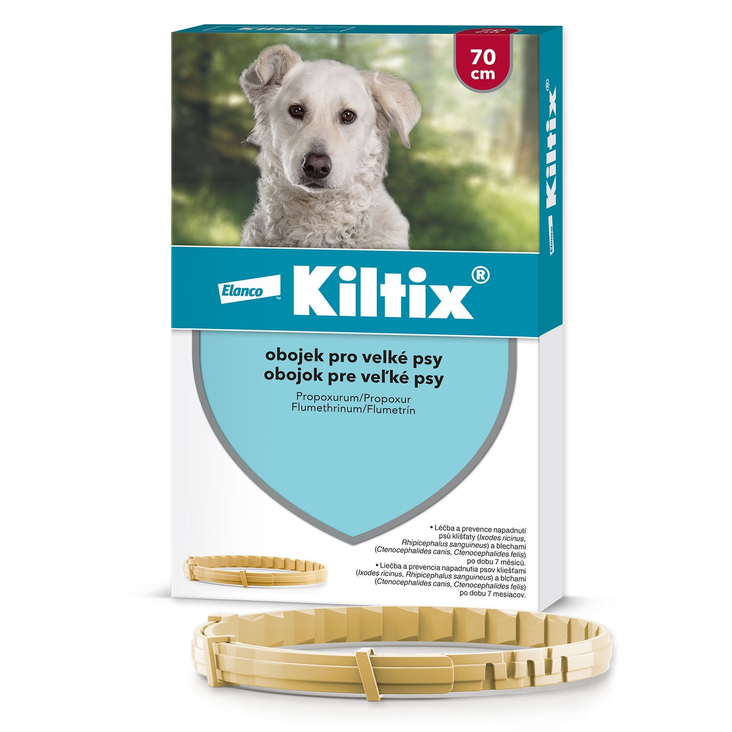 Obojek Kiltix antiparazitní 70cm !-KS