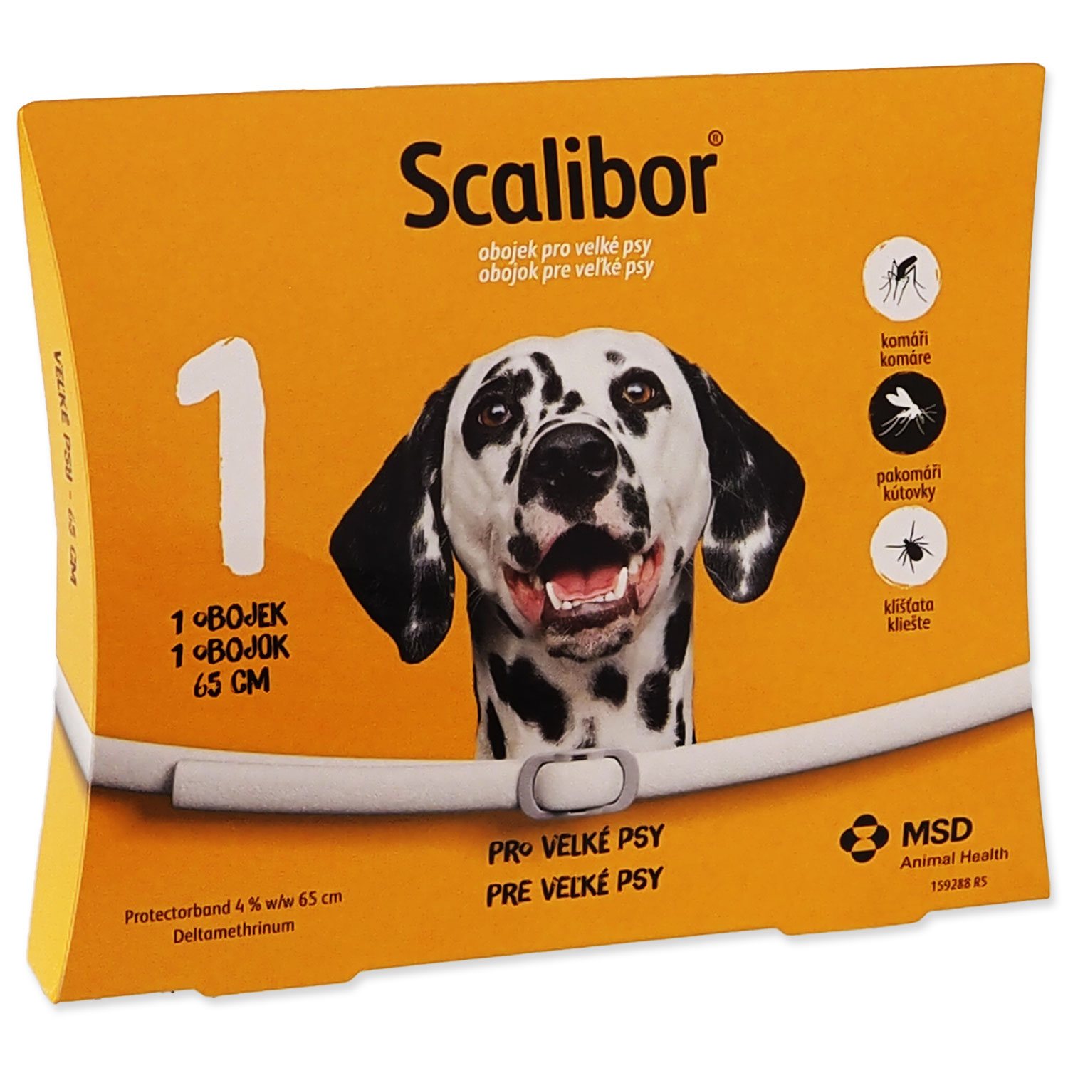 Obojek Scalibor antiparazitní 65cm !-KS