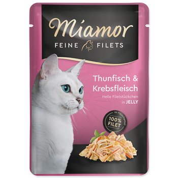 Kapsička Miamor Feine Filets Adult tuňák a krab v želé 100g-KS