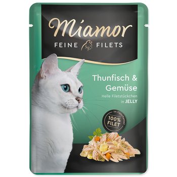 Kapsička Miamor Feine Filets Adult tuňák se zeleninou v želé 100g-KS