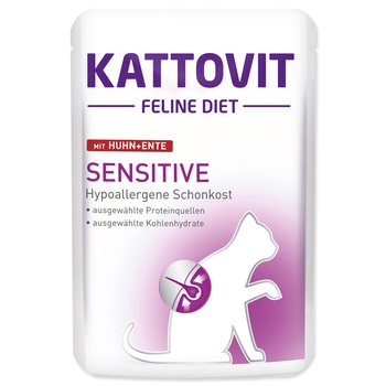 Kapsička Kattovit Sensitive kuře a kachna 85g-KS
