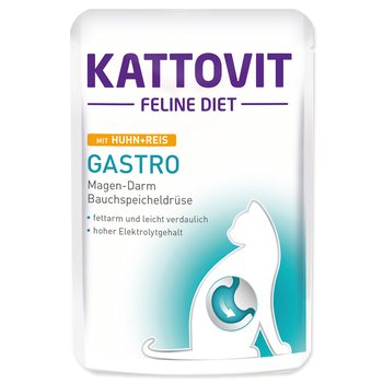 Kapsička Kattovit Gastro kuře a rýže 85g-KS