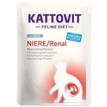 Kapsička Kattovit Niere/Renal kachna 85g-KS