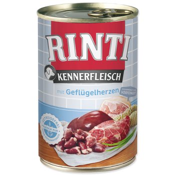Konzerva Rinti Kennerfleisch Adult drůbeží srdce 400g-KS